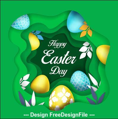 Abstract easter background vector