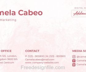 Adelina Galery Business Card PSD Template