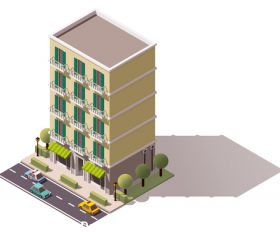 Apartment building vector