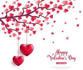 Artistic creative Valentines day greeting card vector