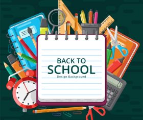 Back to school and accessories vector
