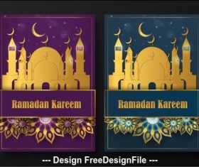 Banner ramadan kareem vector