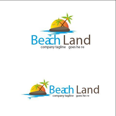 Beach Land Logo vector