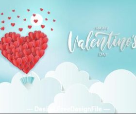 Black background valentines day pretty greeting card vector free download