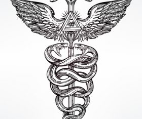 Beautiful tattoo pattern vector