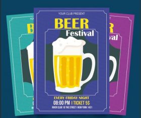 Beer festival poster vector