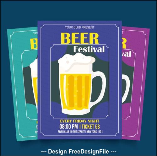 Beer festival poster vector