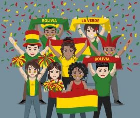 Bolivia fan club vector