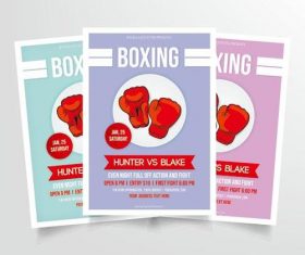 Boxing poster vector