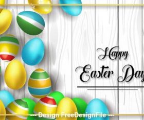Bright easter egg background vector