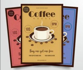 Cafe poster vector