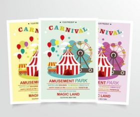 Carnival poster vector