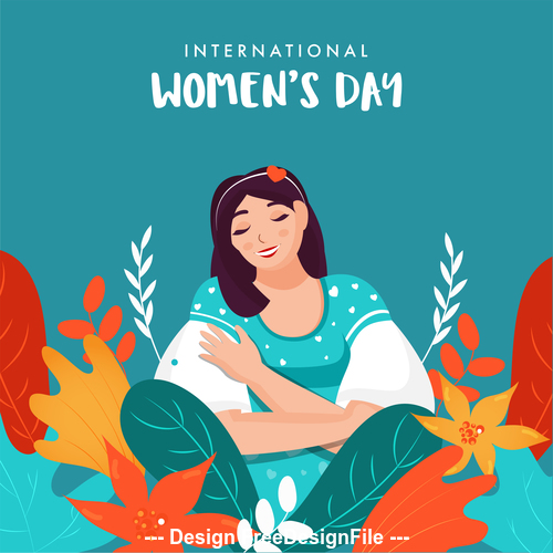Cartoon Illustration March 8 Womens Day vector free download