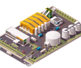 Chemical plant vector