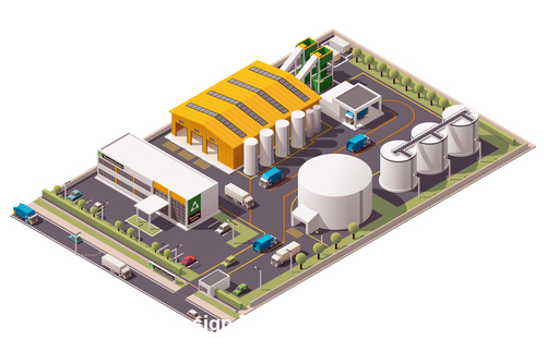 Chemical plant vector