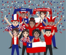 Chile fan club vector