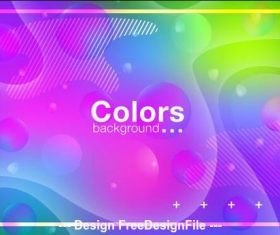 Colorful abstract background fluid gradient vector