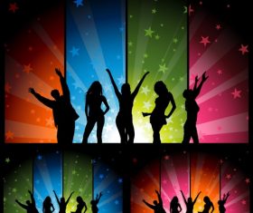 Colorful banner party background vector