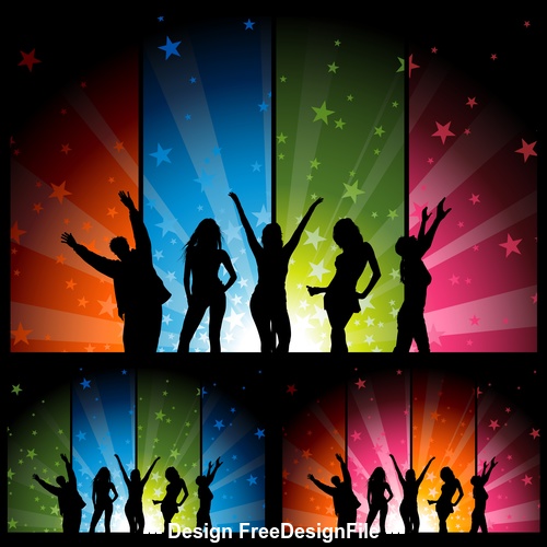 Colorful banner party background vector