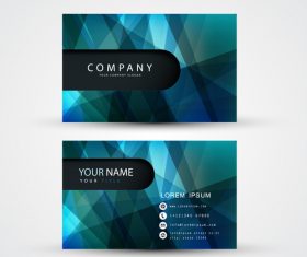 Cross abstract pattern business card template design vector