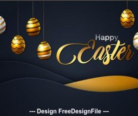 Easter card background vector