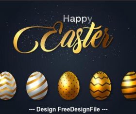 Easter egg background card vector