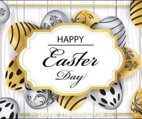 Easter egg background vector