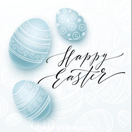 Easter egg card vector