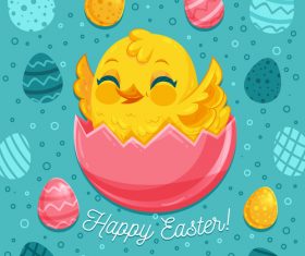 Easter egg illustration vector