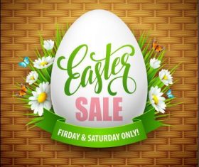 Easter sale vector