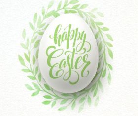 Eggs flower card vector