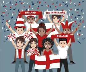 England fan club vector