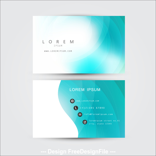 Exquisite business card template design vector