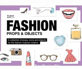 Fashion Props illustration set