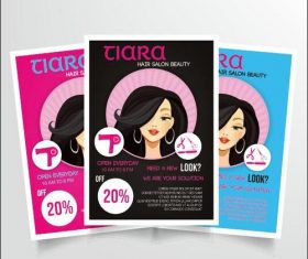Female hairdressing poster vector