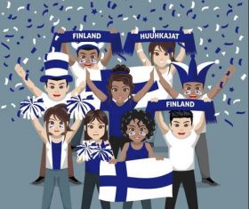 Finland fan club vector