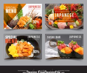 Food promotion image flyer vector