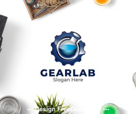 Gear lab logo vector