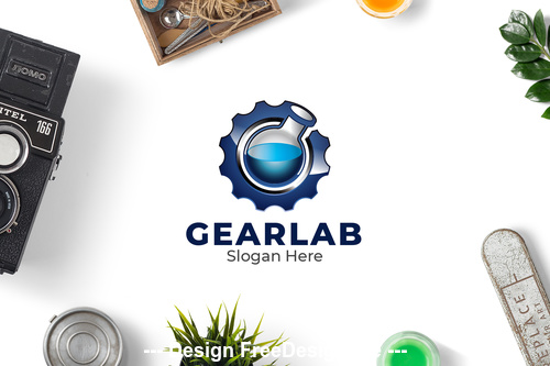Gear lab logo vector