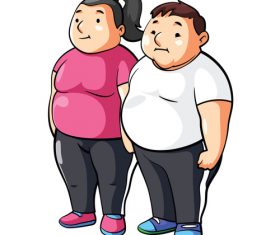 Gendut cartoon illustration vector