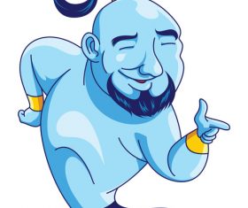Genie cartoon vector