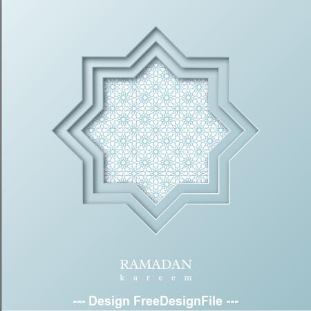 Geometric background beautiful muslim illustrations vector