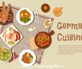 German cuisine vector