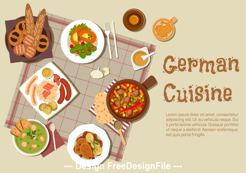 German cuisine vector