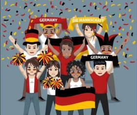 Germany fan club vector