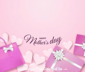 Gift card for mothers day vector