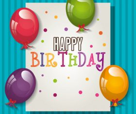 Handwritten birthday card vector