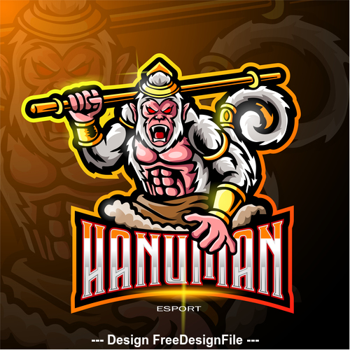 Hanuman logo vector