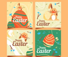 Happy Easter decorative illustration vector