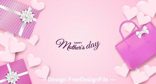 Happy mothers day vector greeting card